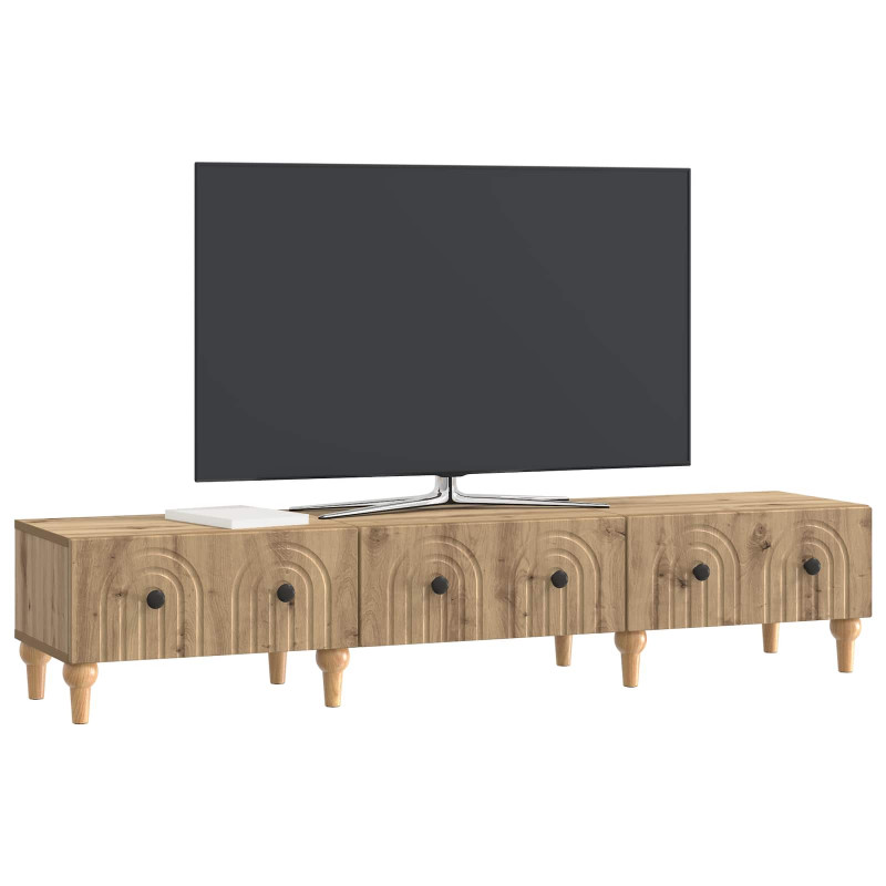 Szafka pod telewizor z szufladą Dąb artisan 147 x 34,5 x 30 cm