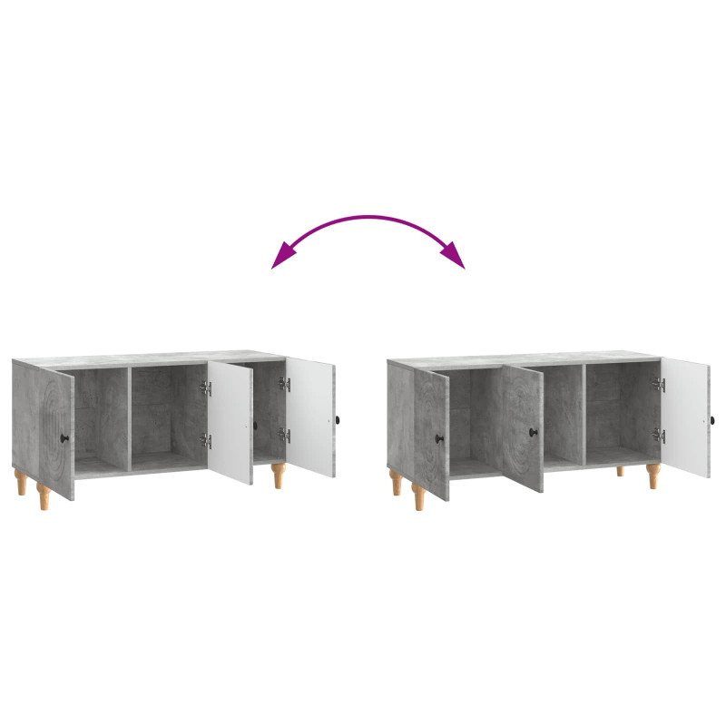 Szafka pod telewizor Betonowy szary 99 x 34,5 x 50 cm