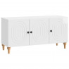 Szafka pod telewizor Biały wysoki połysk 99 x 34,5 x 50 cm