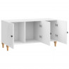 Szafka pod telewizor Biały wysoki połysk 99 x 34,5 x 50 cm