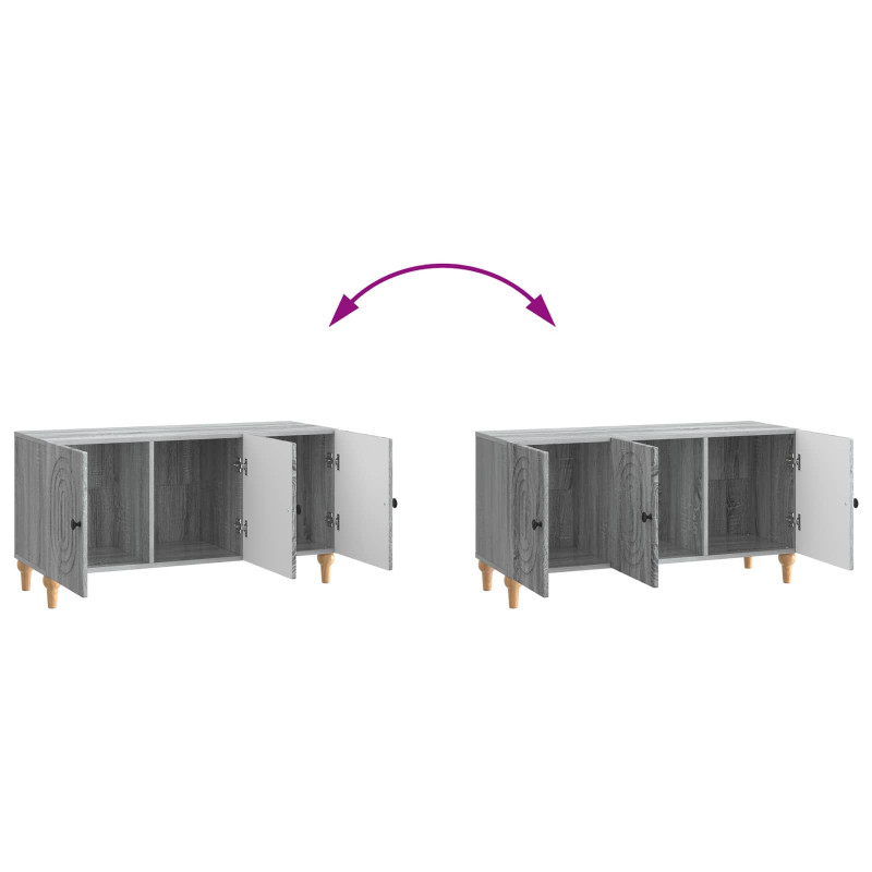 Szafka pod telewizor Szary Sonoma 99 x 34,5 x 50 cm