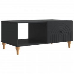 Stolik kawowy Czarny 90 x 50 x 40 cm Drewno inżynieryjne