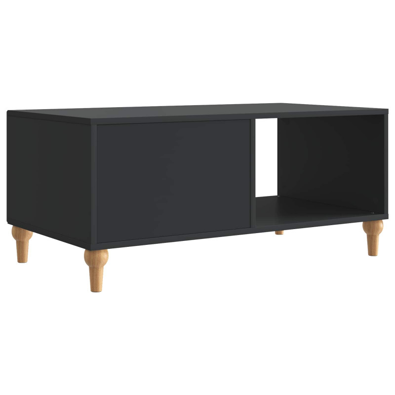 Stolik kawowy Czarny 90 x 50 x 40 cm Drewno inżynieryjne