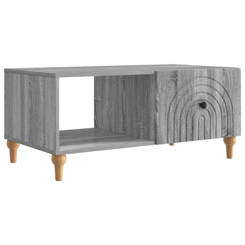 Stolik kawowy Szary Sonoma 90 x 50 x 40 cm Drewno inżynieryjne