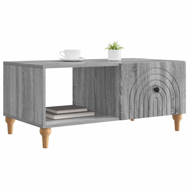 Stolik kawowy Szary Sonoma 90 x 50 x 40 cm Drewno inżynieryjne