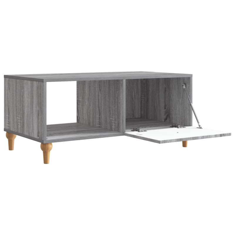 Stolik kawowy Szary Sonoma 90 x 50 x 40 cm Drewno inżynieryjne