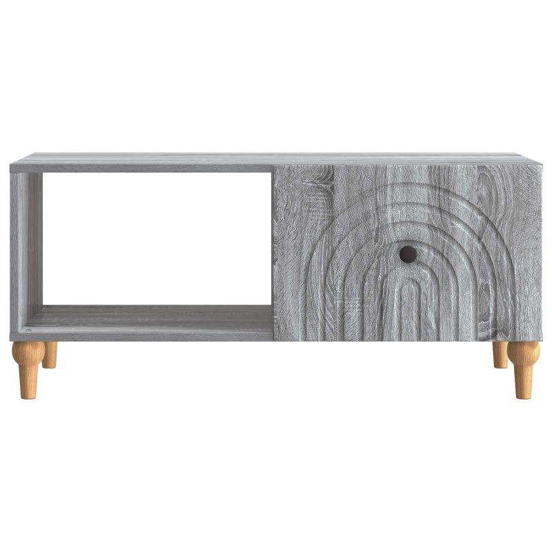 Stolik kawowy Szary Sonoma 90 x 50 x 40 cm Drewno inżynieryjne