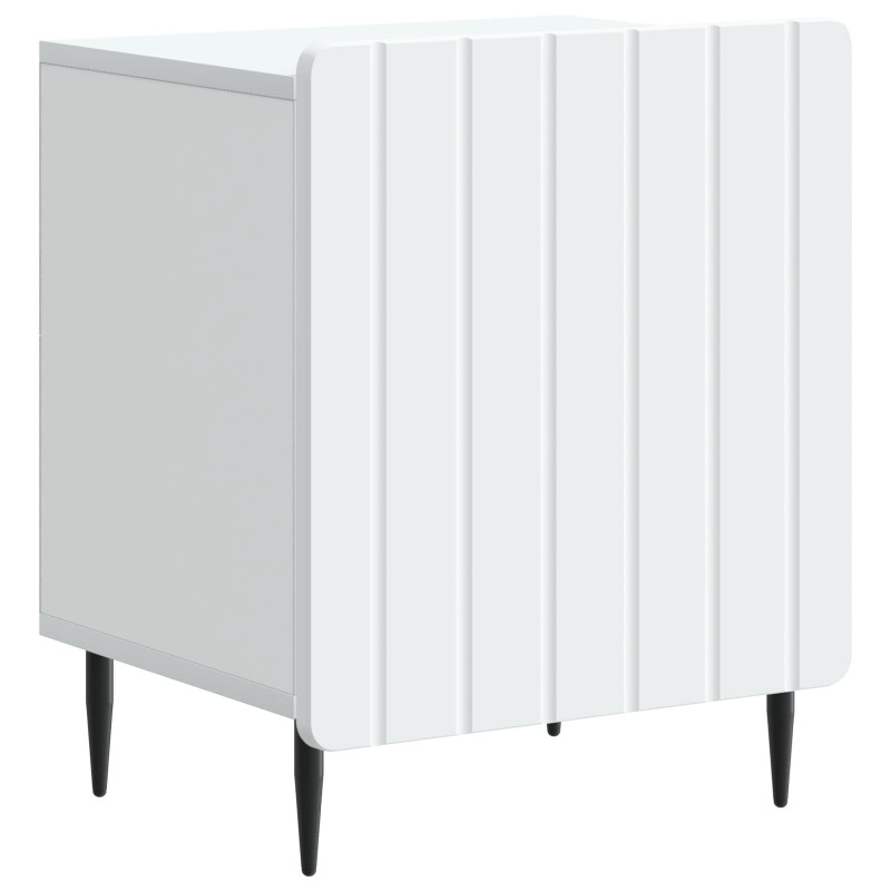 Szafka Nocna 2 pcs Biały 43 x 34,5 x 52 cm Drewno inżynieryjne