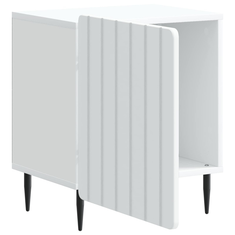 Szafka Nocna 2 pcs Biały 43 x 34,5 x 52 cm Drewno inżynieryjne