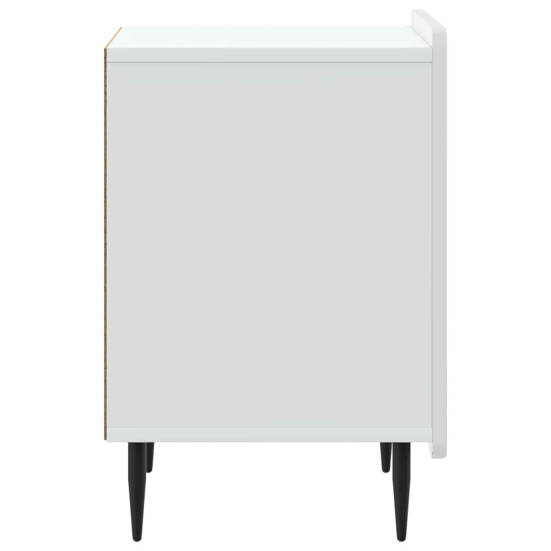 Szafka Nocna 2 pcs Biały 43 x 34,5 x 52 cm Drewno inżynieryjne
