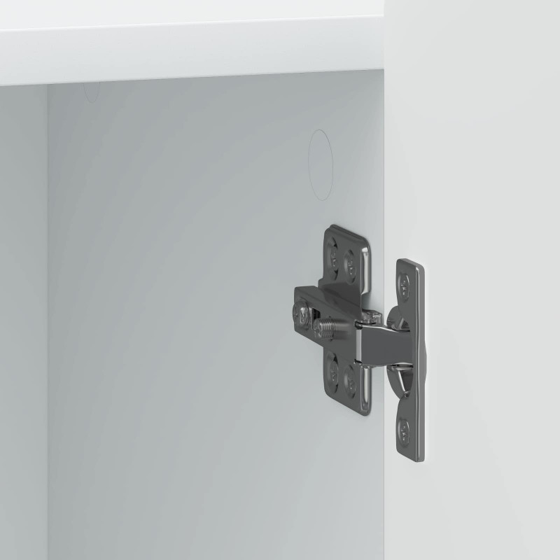 Szafka Nocna 2 pcs Biały 43 x 34,5 x 52 cm Drewno inżynieryjne