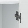Szafka Nocna 2 pcs Biały 43 x 34,5 x 52 cm Drewno inżynieryjne