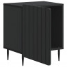 Szafka Nocna 2 pcs Czarny 43 x 34,5 x 52 cm Drewno inżynieryjne