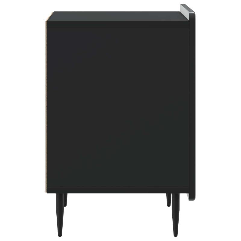 Szafka Nocna 2 pcs Czarny 43 x 34,5 x 52 cm Drewno inżynieryjne