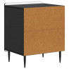 Szafka Nocna 2 pcs Czarny 43 x 34,5 x 52 cm Drewno inżynieryjne