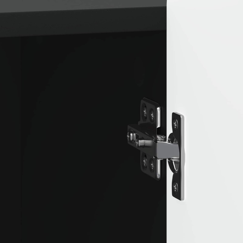 Szafka Nocna 2 pcs Czarny 43 x 34,5 x 52 cm Drewno inżynieryjne