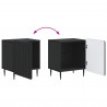 Szafka Nocna 2 pcs Czarny 43 x 34,5 x 52 cm Drewno inżynieryjne