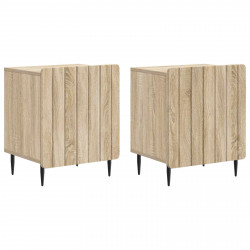 Szafka Nocna 2 pcs dąb Sonoma 43 x 34,5 x 52 cm