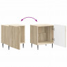 Szafka Nocna 2 pcs dąb Sonoma 43 x 34,5 x 52 cm