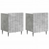 Szafka Nocna 2 pcs Betonowy szary 43 x 34,5 x 52 cm