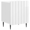 Szafka Nocna 2 pcs Biały wysoki połysk 43 x 34,5 x 52 cm