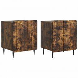 Szafka Nocna 2 pcs Dąb wędzony 43 x 34,5 x 52 cm