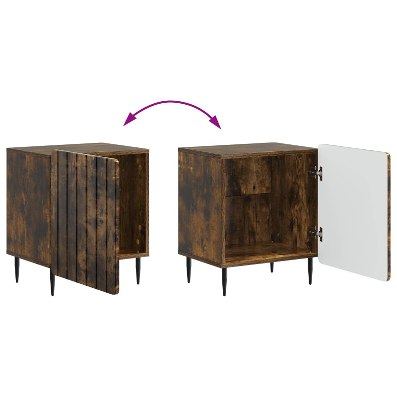 Szafka Nocna 2 pcs Dąb wędzony 43 x 34,5 x 52 cm