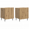 Szafka Nocna 2 pcs Dąb artisan 43 x 34,5 x 52 cm