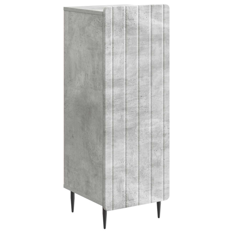 Bufet Betonowy szary 34,5 x 33 x 92 cm Drewno inżynieryjne