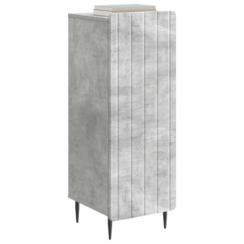 Bufet Betonowy szary 34,5 x 33 x 92 cm Drewno inżynieryjne