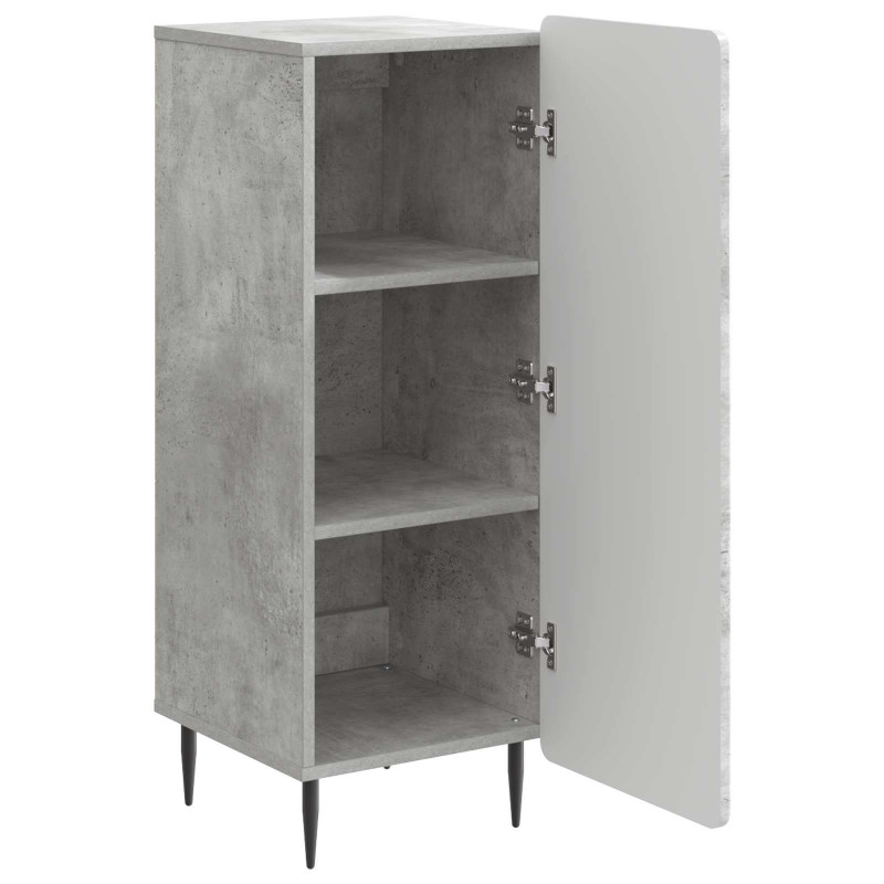 Bufet Betonowy szary 34,5 x 33 x 92 cm Drewno inżynieryjne