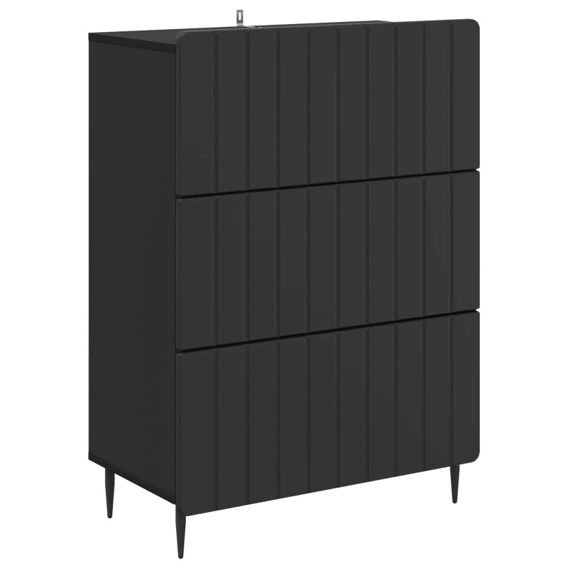 Szafka z Szufladami Czarny 66 x 34,5 x 92 cm
