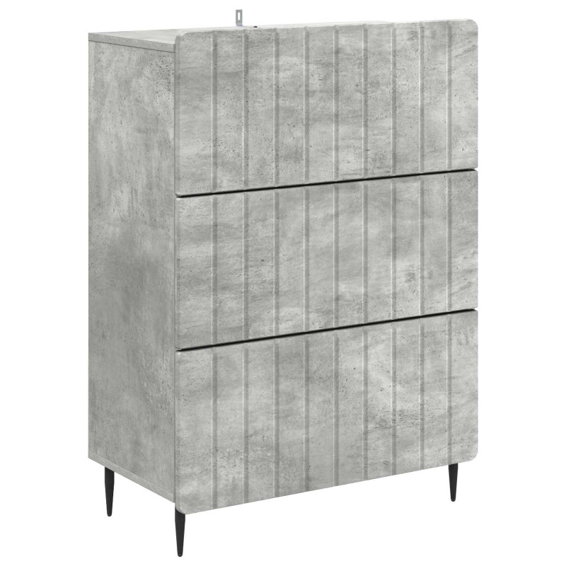 Szafka z Szufladami Betonowy szary 66 x 34,5 x 92 cm