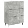 Szafka z Szufladami Betonowy szary 66 x 34,5 x 92 cm