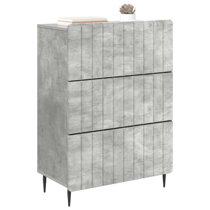 Szafka z Szufladami Betonowy szary 66 x 34,5 x 92 cm