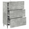 Szafka z Szufladami Betonowy szary 66 x 34,5 x 92 cm