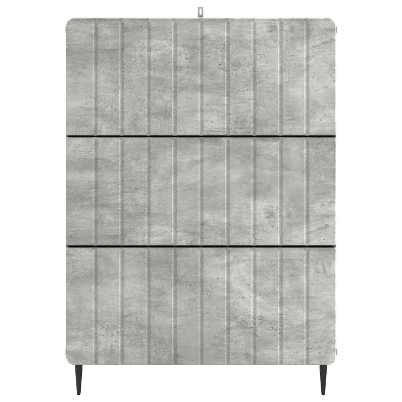 Szafka z Szufladami Betonowy szary 66 x 34,5 x 92 cm