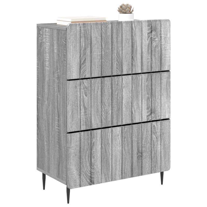 Szafka z Szufladami Szary Sonoma 66 x 34,5 x 92 cm