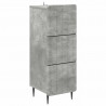 Szafka z Szufladami Betonowy szary 33 x 34,5 x 92 cm