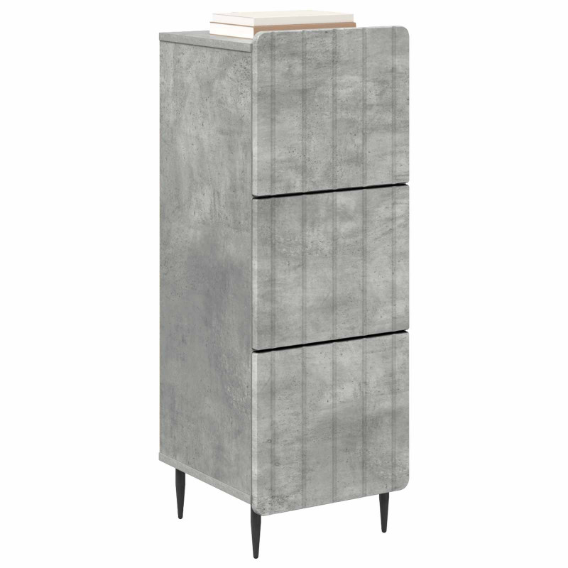 Szafka z Szufladami Betonowy szary 33 x 34,5 x 92 cm
