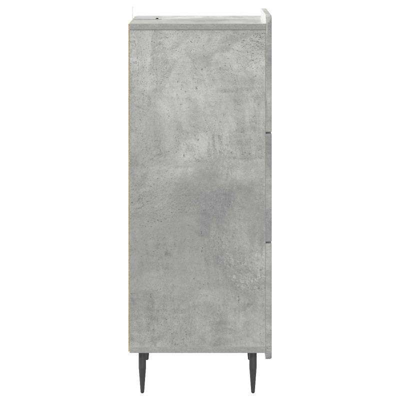Szafka z Szufladami Betonowy szary 33 x 34,5 x 92 cm