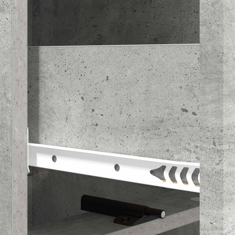 Szafka z Szufladami Betonowy szary 33 x 34,5 x 92 cm