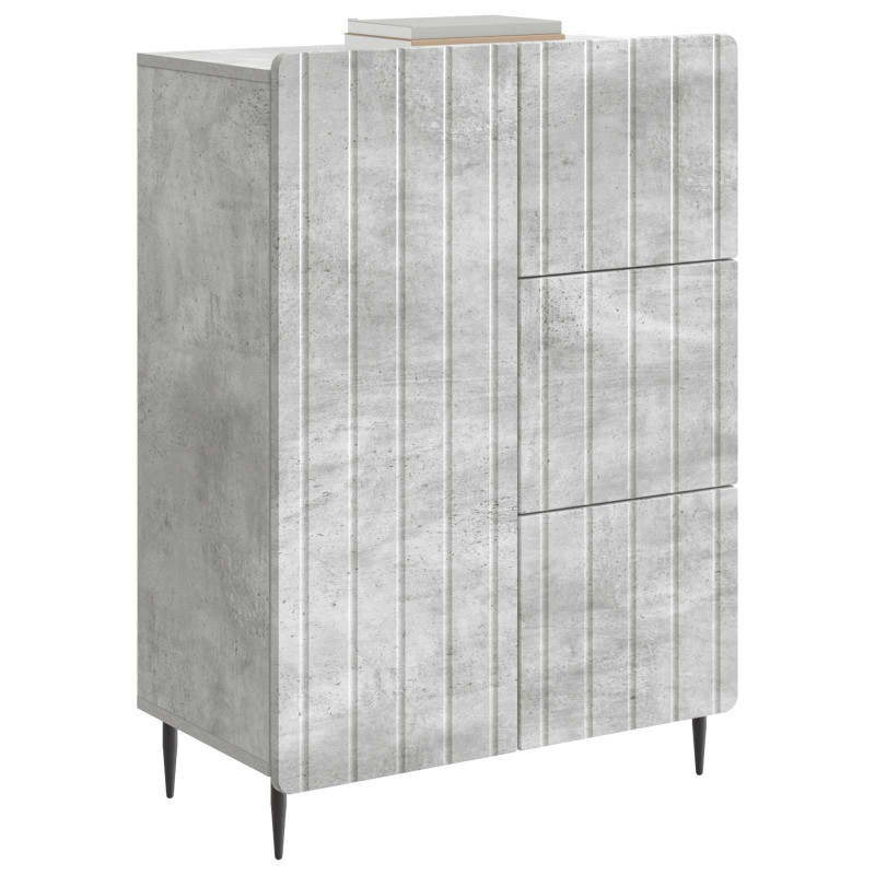 Bufet Betonowy szary 66 x 34,5 x 91,5 cm Drewno inżynieryjne