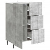 Bufet Betonowy szary 66 x 34,5 x 91,5 cm Drewno inżynieryjne