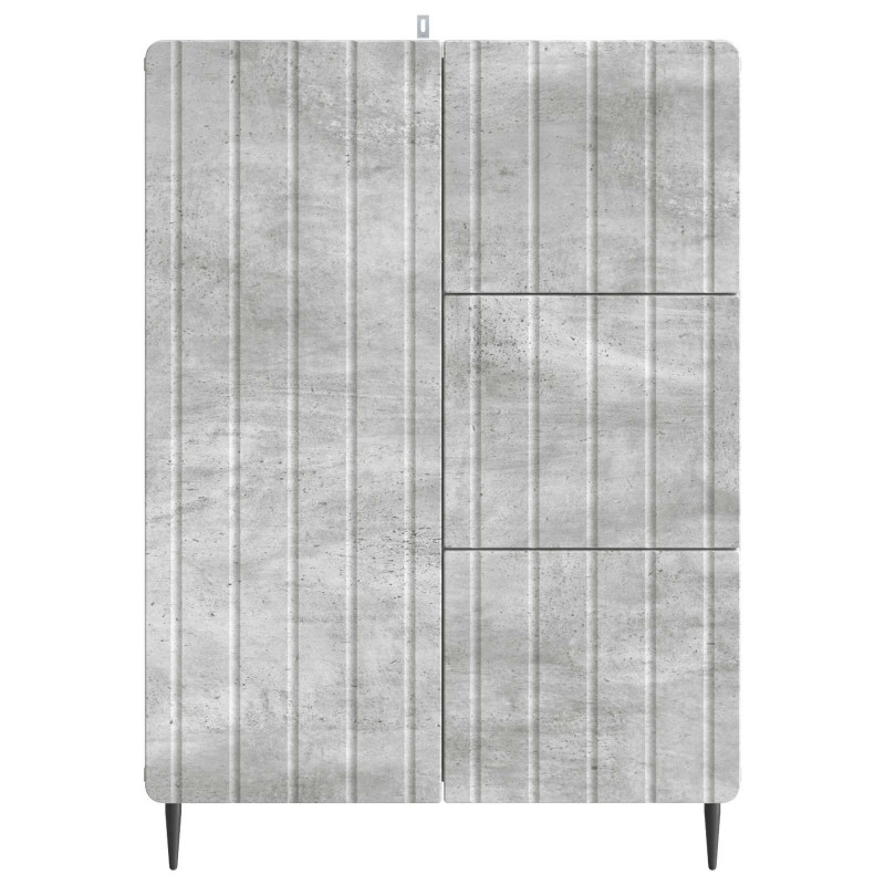 Bufet Betonowy szary 66 x 34,5 x 91,5 cm Drewno inżynieryjne