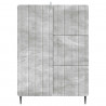 Bufet Betonowy szary 66 x 34,5 x 91,5 cm Drewno inżynieryjne
