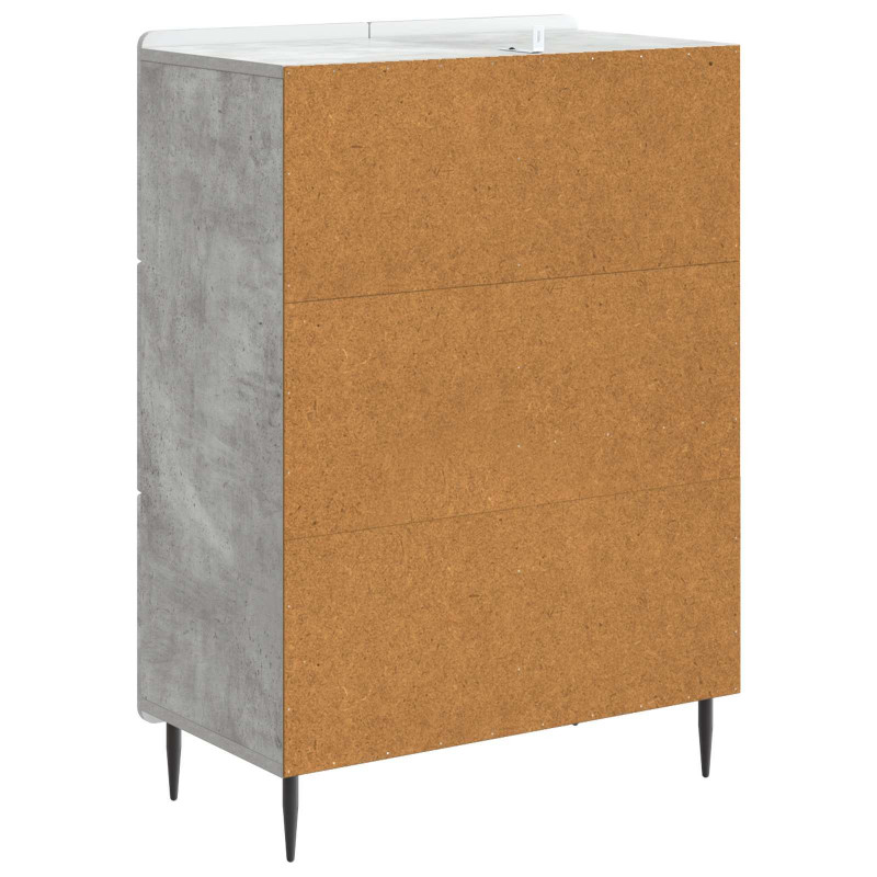 Bufet Betonowy szary 66 x 34,5 x 91,5 cm Drewno inżynieryjne