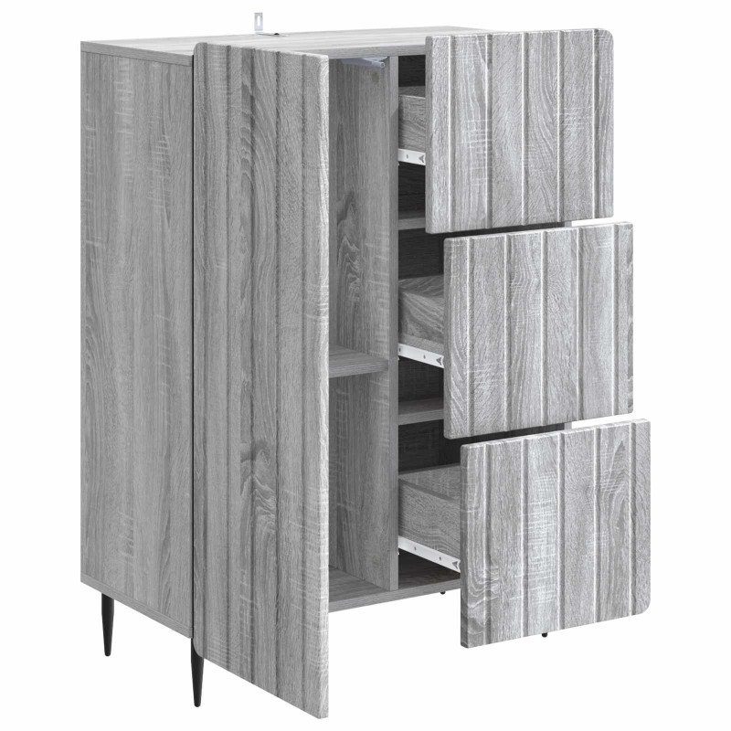 Bufet Szary Sonoma 66 x 34,5 x 91,5 cm Drewno inżynieryjne