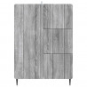 Bufet Szary Sonoma 66 x 34,5 x 91,5 cm Drewno inżynieryjne