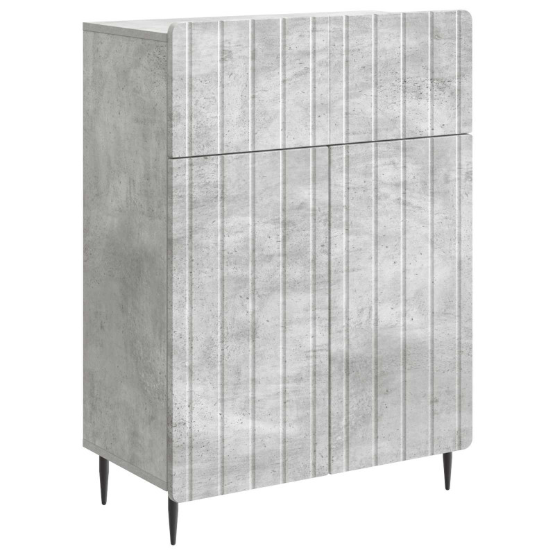 Bufet Betonowy szary 66 x 34,5 x 92 cm Drewno inżynieryjne